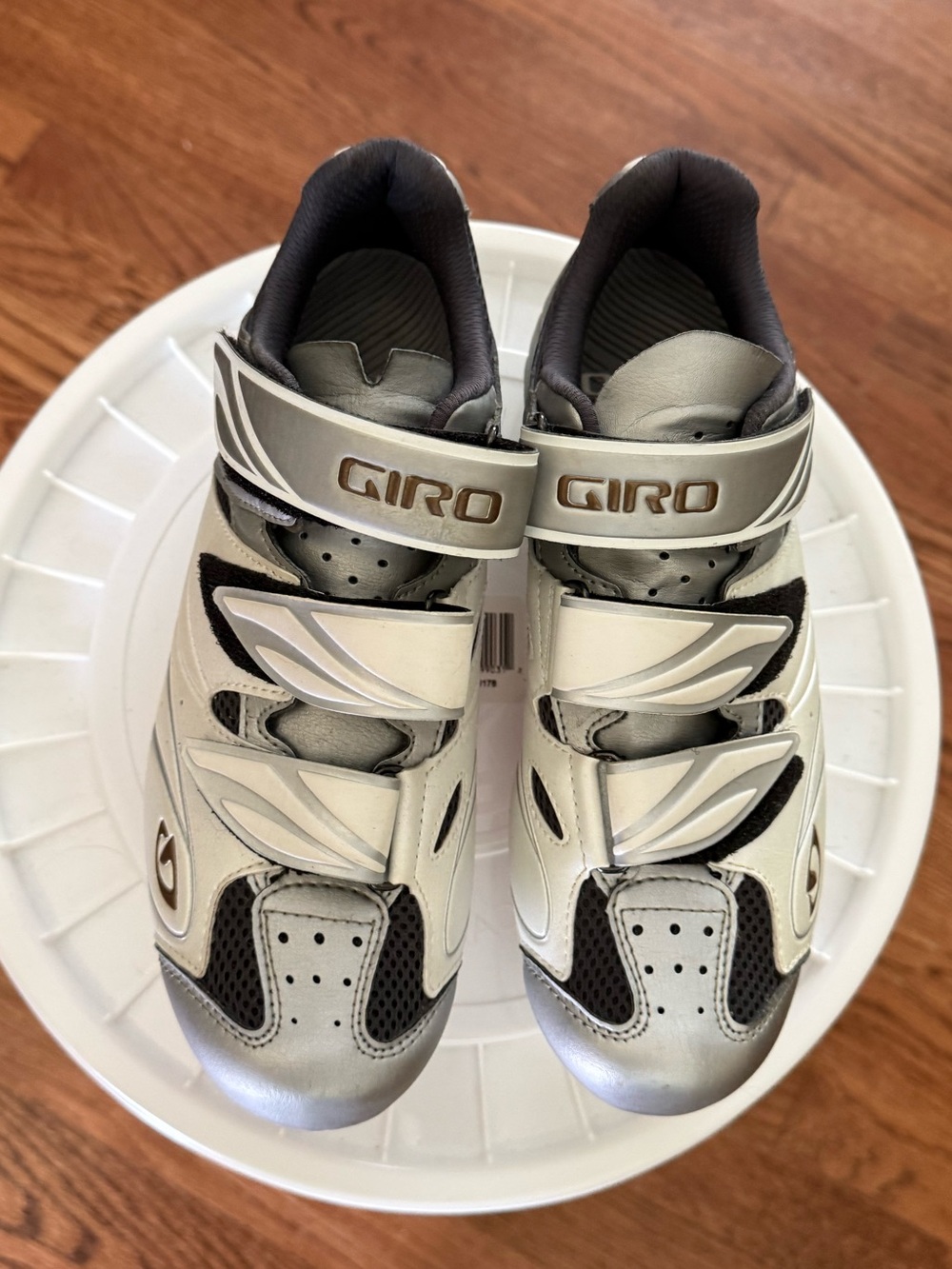 Giro Sante White Silver Women's Cycling Shoes